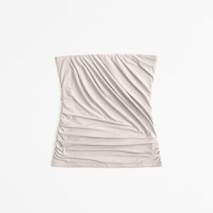 NWT Abercrombie & Fitch Soft Matte seamless tube top white Sz. Small